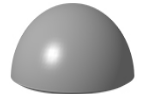 Антипарковочная бетонная полусфера Ø 400 мм h=250 мм
